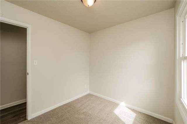 empty room featuring carpet flooring