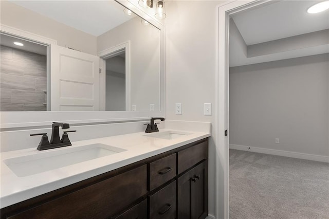 bathroom featuring vanity