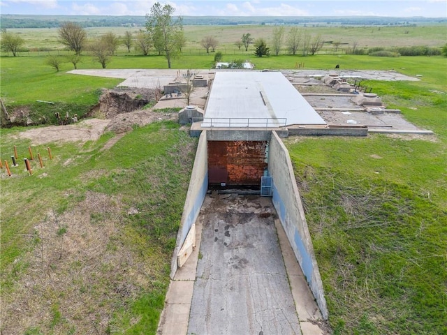 exterior space with a rural view