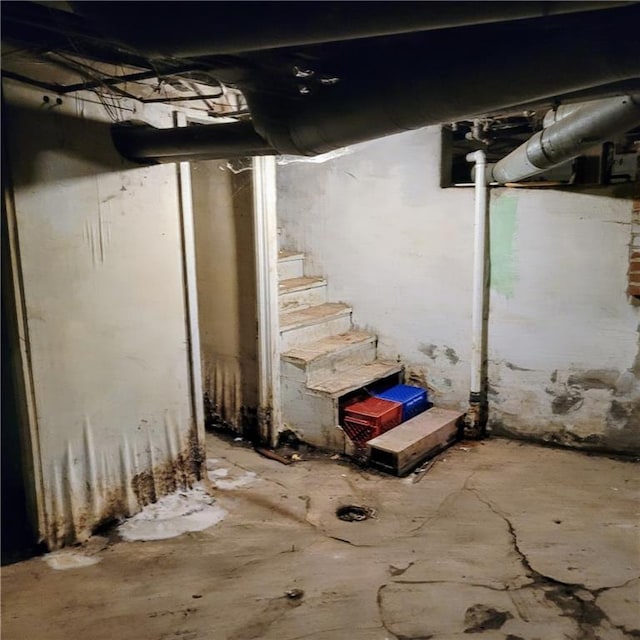 view of basement