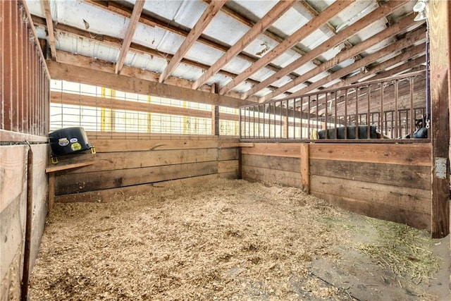 view of horse barn