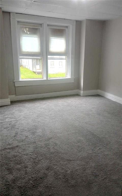 unfurnished room with carpet flooring