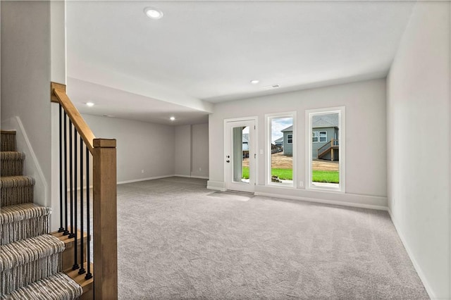 view of carpeted empty room