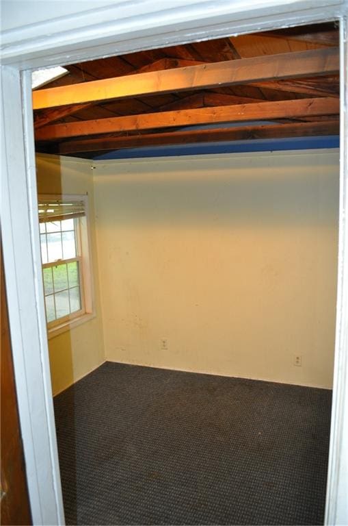 unfurnished room with carpet floors