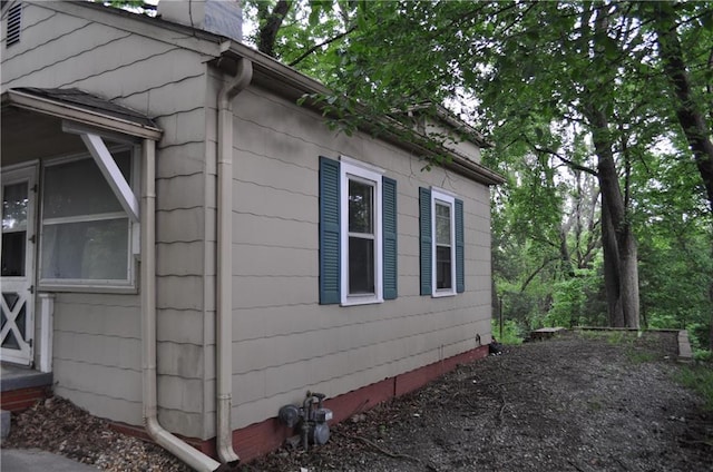 view of side of property