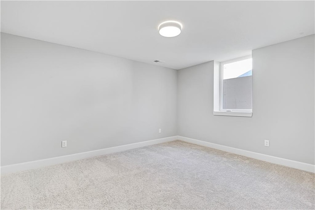 view of carpeted empty room