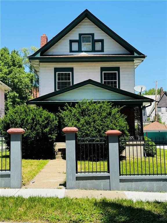 view of front of property