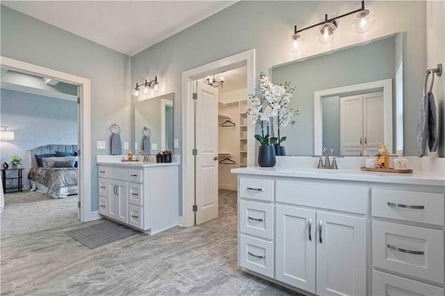 bathroom with vanity