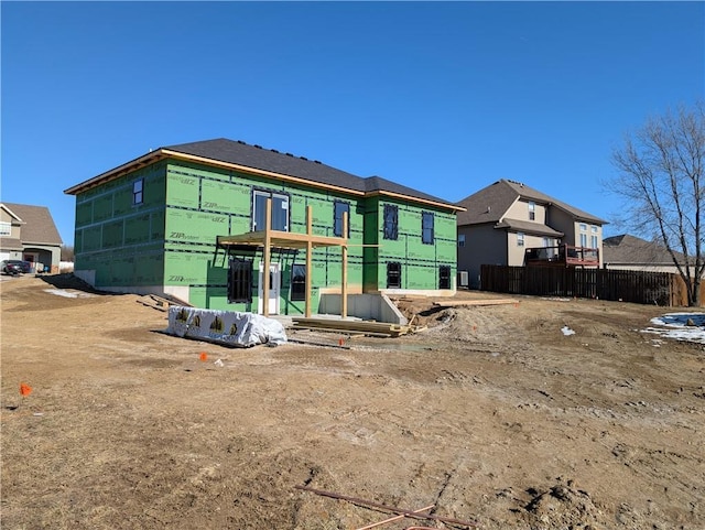 view of rear view of house