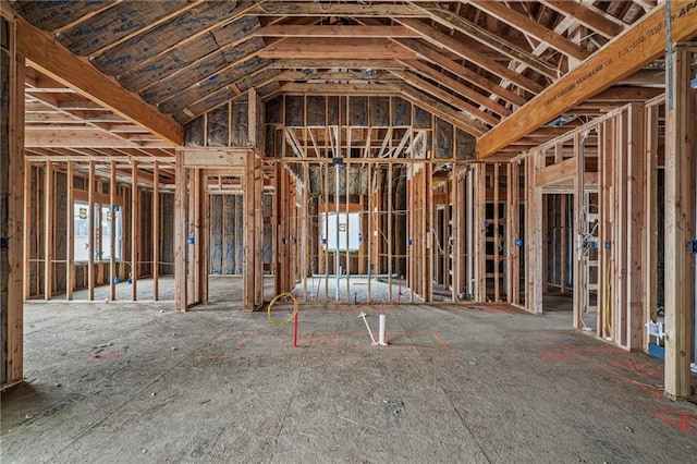 miscellaneous room with vaulted ceiling