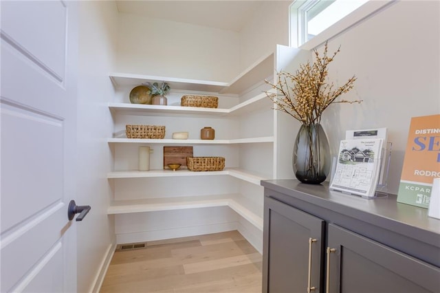 pantry featuring visible vents