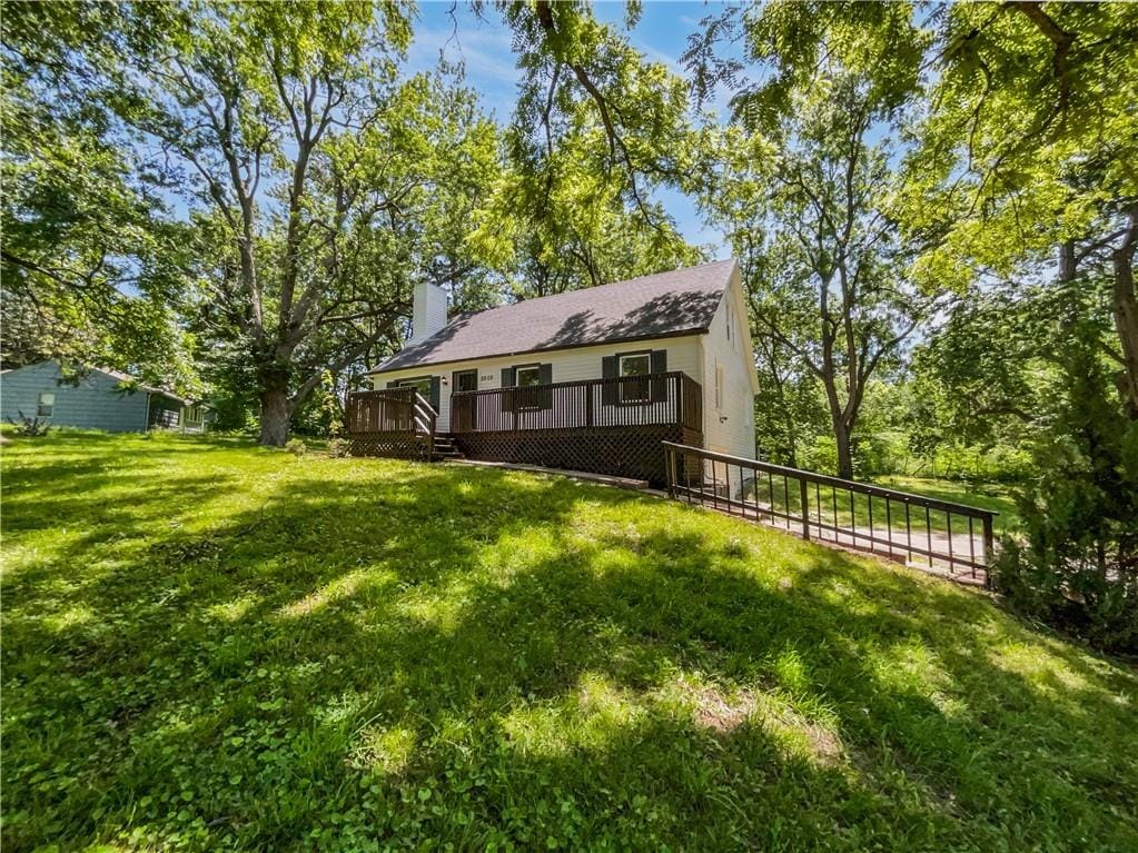 exterior space with a deck