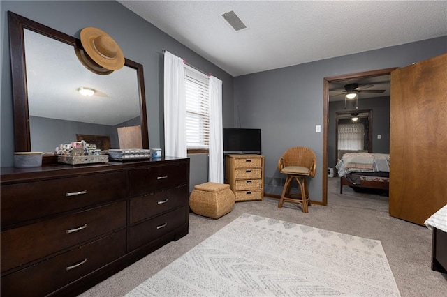 carpeted bedroom featuring vaulted ceiling