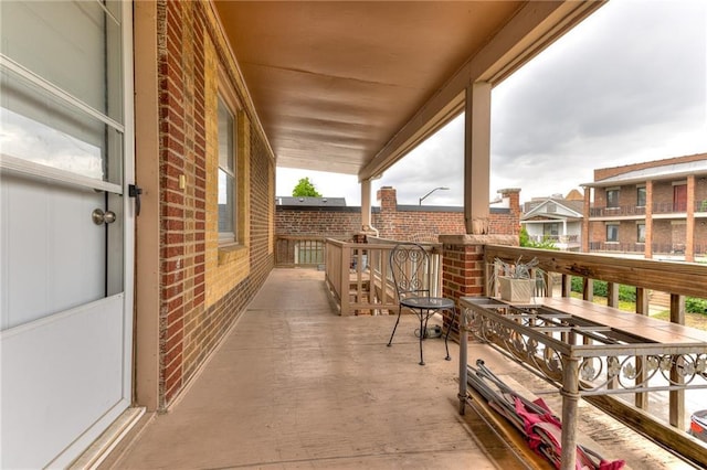 view of balcony