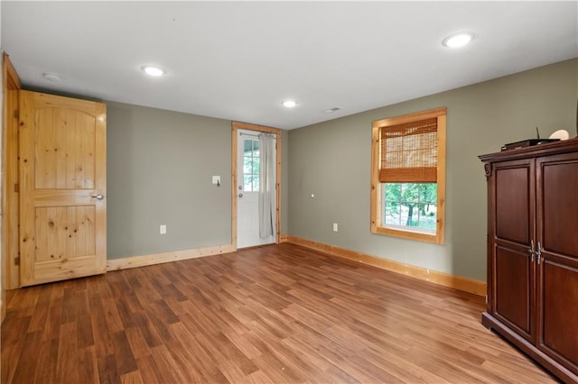 interior space featuring a wealth of natural light and light wood-type flooring