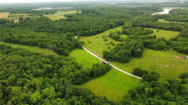 bird's eye view featuring a rural view