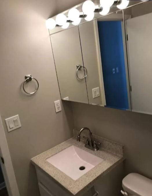 bathroom with sink and toilet