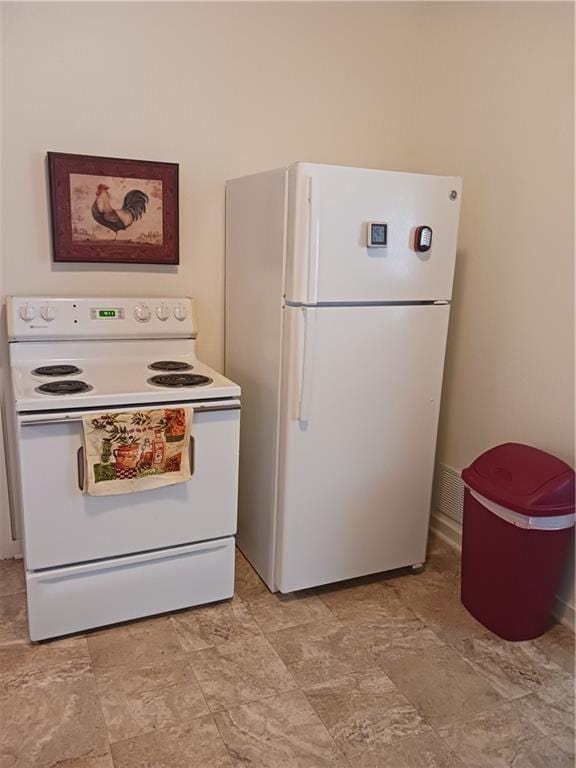 kitchen with white appliances