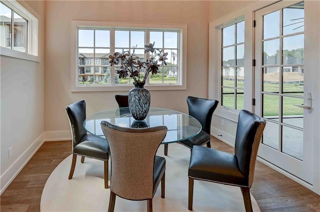 dining room featuring hardwood / wood-style floors