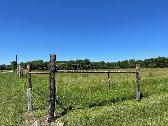 view of yard featuring a rural view