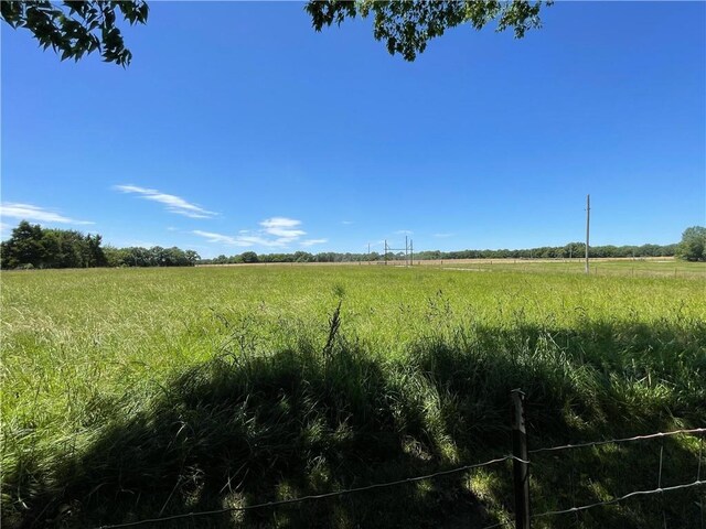 view of landscape featuring a rural view