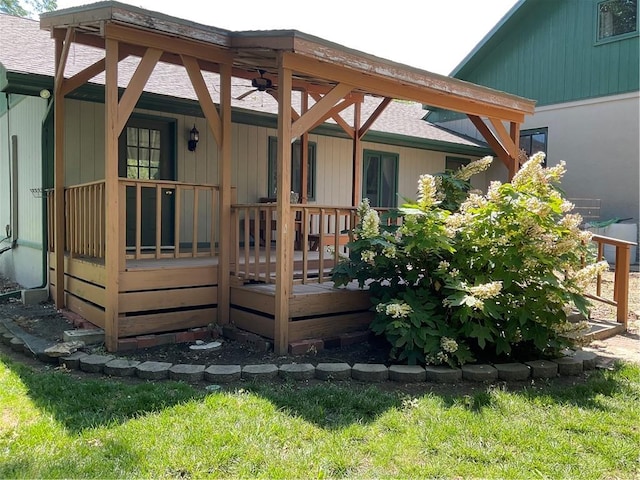 exterior space with covered porch