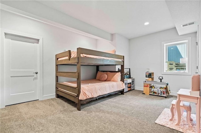 bedroom with carpet flooring