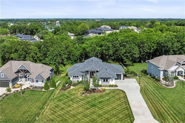 birds eye view of property