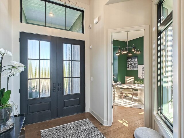 8013 Millridge St, Shawnee, KS 66220 - entryway featuring french doors and plenty of natural light