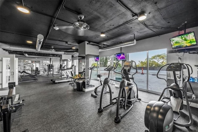 view of exercise room