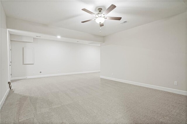 27017 E Olive Dr, Lees Summit, MO 64086 - unfurnished room featuring light carpet, baseboards, and ceiling fan