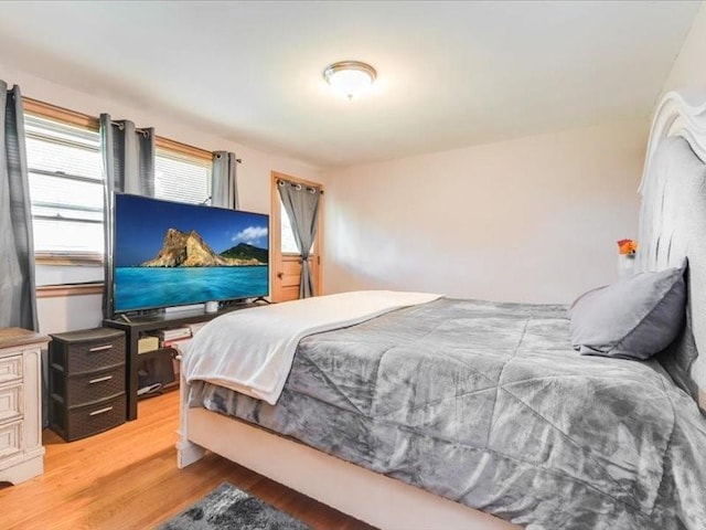 bedroom featuring hardwood / wood-style floors