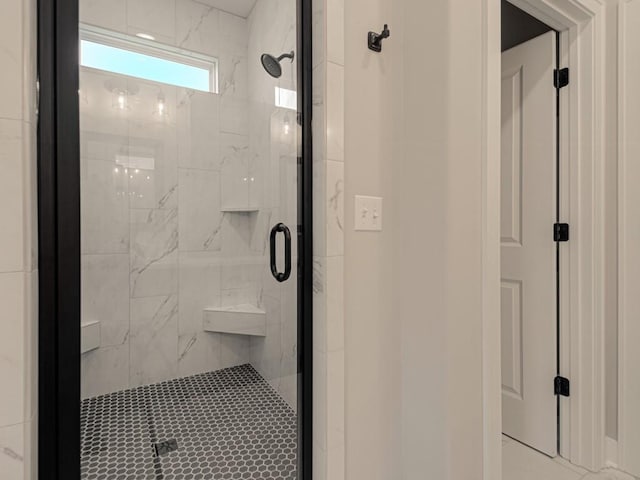 bathroom with an enclosed shower