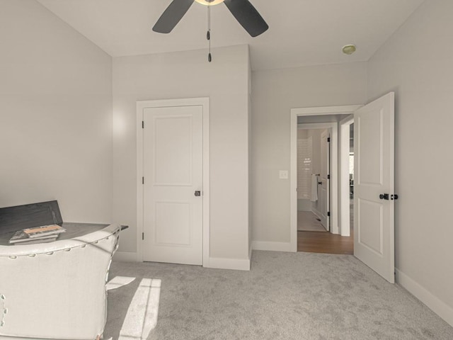 12435 Appaloosa St, Platte City, MO 64079 - carpeted bedroom featuring baseboards and ceiling fan