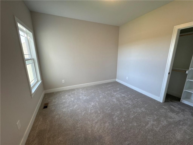 view of carpeted empty room