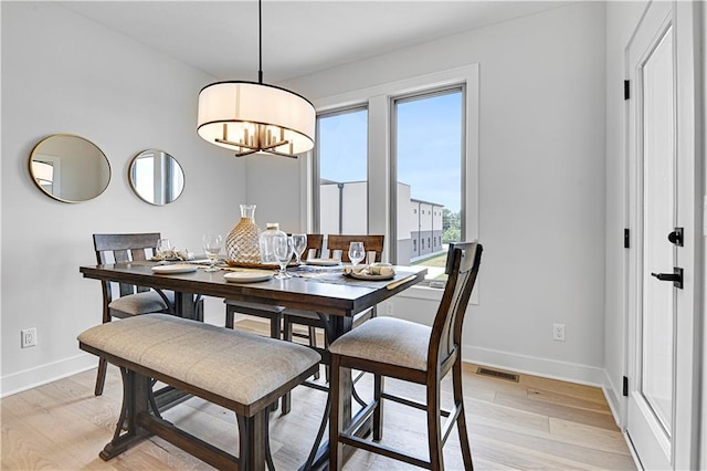 13028 S Constance St, Olathe, KS 66062 - dining room with a chandelier and light wood-style floors