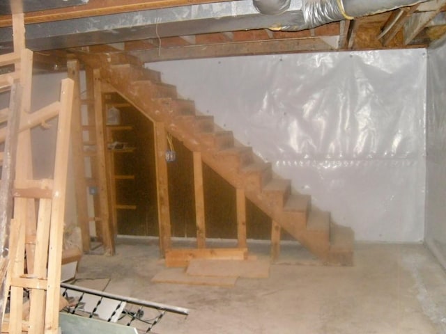 view of basement