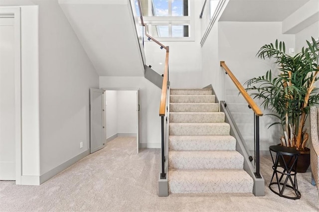6101 NW 58th St, Kansas City, MO 64151 - stairs with carpet floors and baseboards
