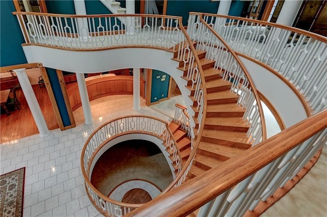 view of stairs