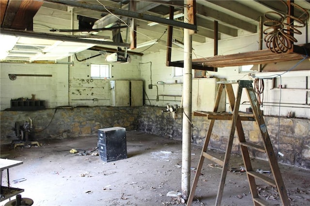 miscellaneous room featuring concrete floors