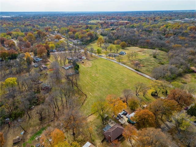 bird's eye view featuring a rural view