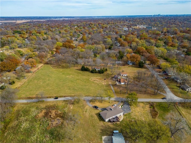 drone / aerial view featuring a rural view