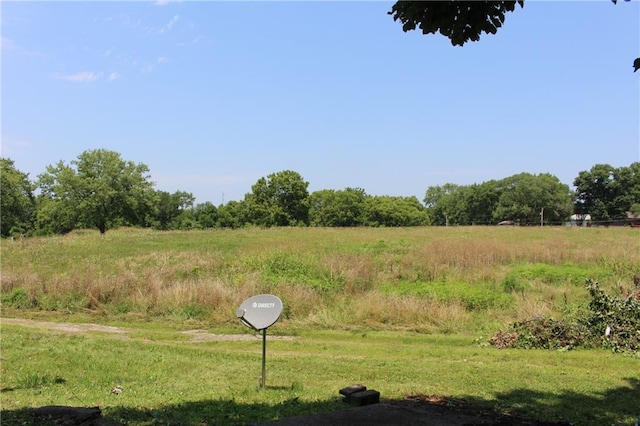 view of yard featuring a rural view