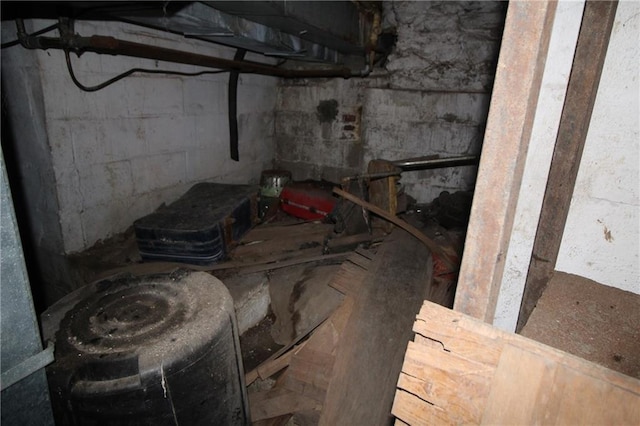 view of basement