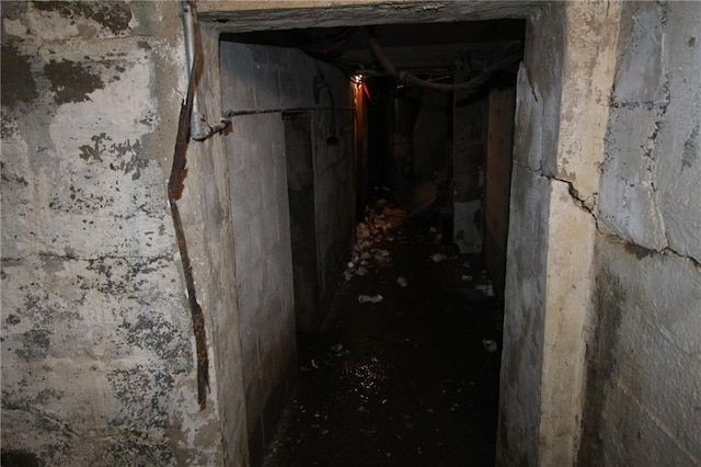 view of basement