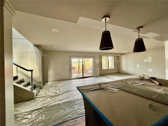 view of unfurnished living room