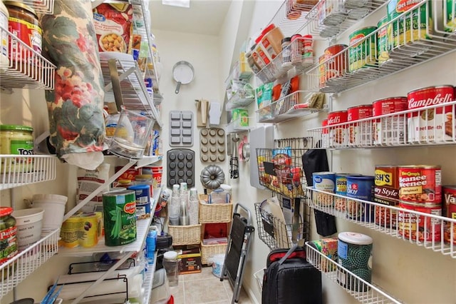 view of pantry