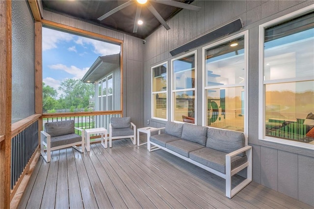 view of sunroom / solarium