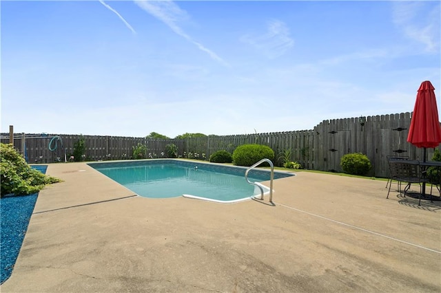 view of pool with a patio