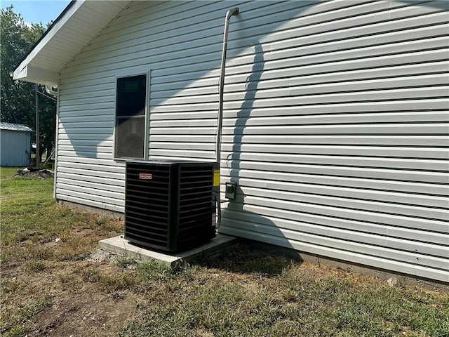 exterior details with central AC unit